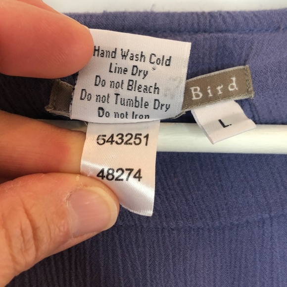 Isabella Bird Purple top with embroidery - Picture 3 of 8